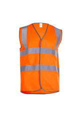 Uneek Sleeveless Safety Waist Coat (UC801) — Orange