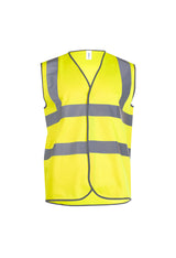 Uneek Sleeveless Safety Waist Coat (UC801) — Yellow
