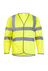 Uneek Long Sleeve Safety Waist Coat (UC802) — Yellow