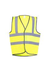 Uneek Childrens Hi-Viz Waist Coat (UC806) — Yellow