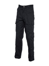 Uneek Cargo Trouser with Knee Pad Pockets (UC904) — Black