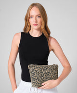 Leopard print canvas accessory bag — lifestyle 2