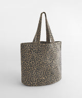 Leopard print canvas shopper — lifestyle 3