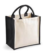 Printers midi jute tote — lifestyle 2