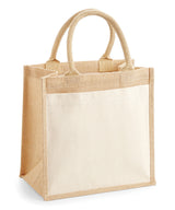 Cotton pocket jute midi tote — lifestyle 2
