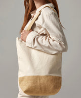 Jute base canvas shopper — lifestyle 6