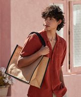 Natural starched jute classic shopper — lifestyle 3