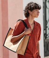 Natural starched jute classic shopper — lifestyle 6