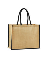 Natural starched jute classic shopper — lifestyle 4