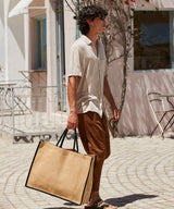 Natural starched jute market shopper — lifestyle 2