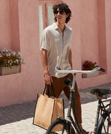 Natural starched jute market shopper — lifestyle 5