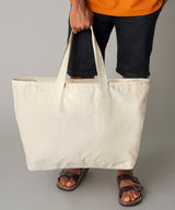 Oversized heavy duty canvas tote bag — lifestyle 2