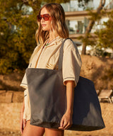 Oversized canvas tote bag — lifestyle 5